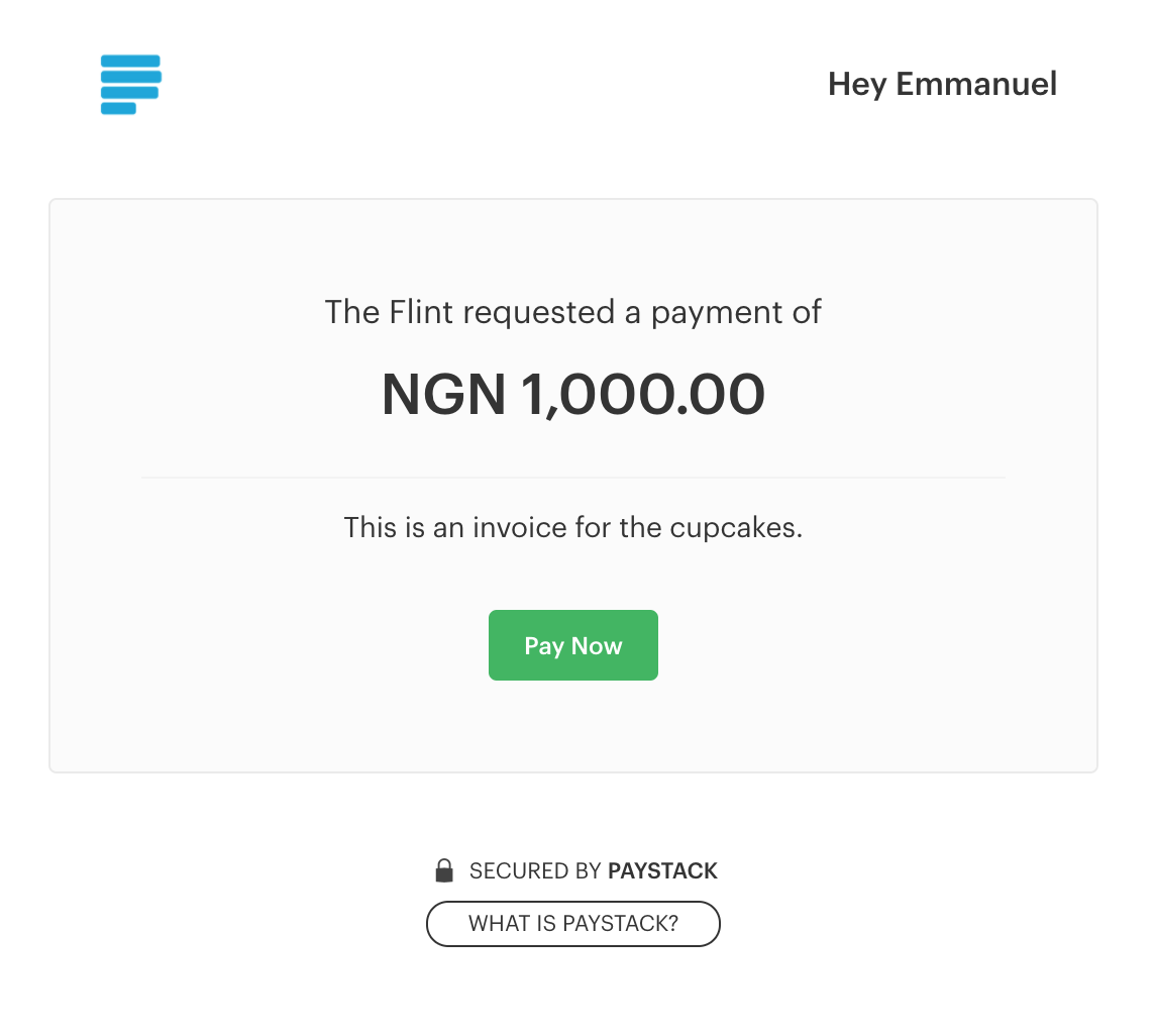 Paystack Invoice