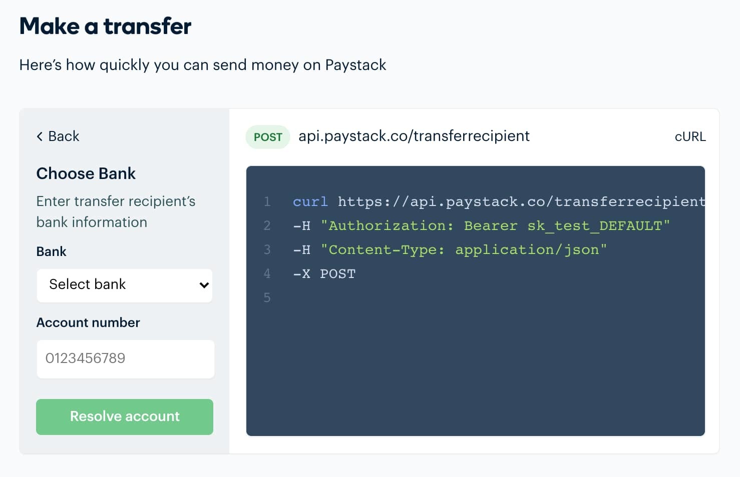 API walkthrough