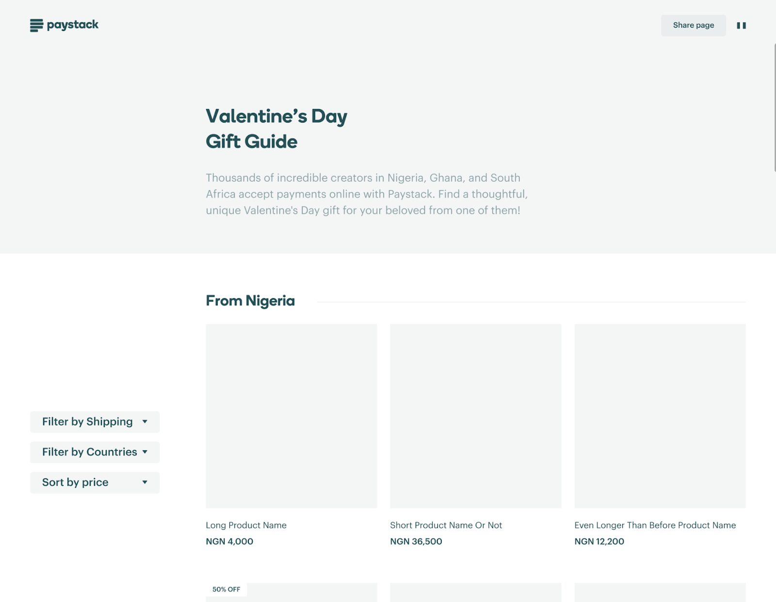 The second layout